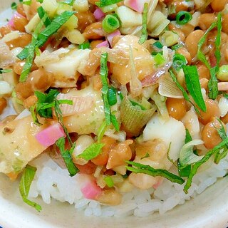 納豆の食べ方-香味磯辺揚げ♪